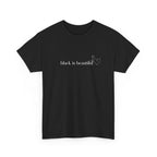 Black is Beautiful Unisex Heavy Cotton Tee, Affirmation Shirt, Inspirational Tee, Diversity Apparel, Casual Wear, Gift for Equality