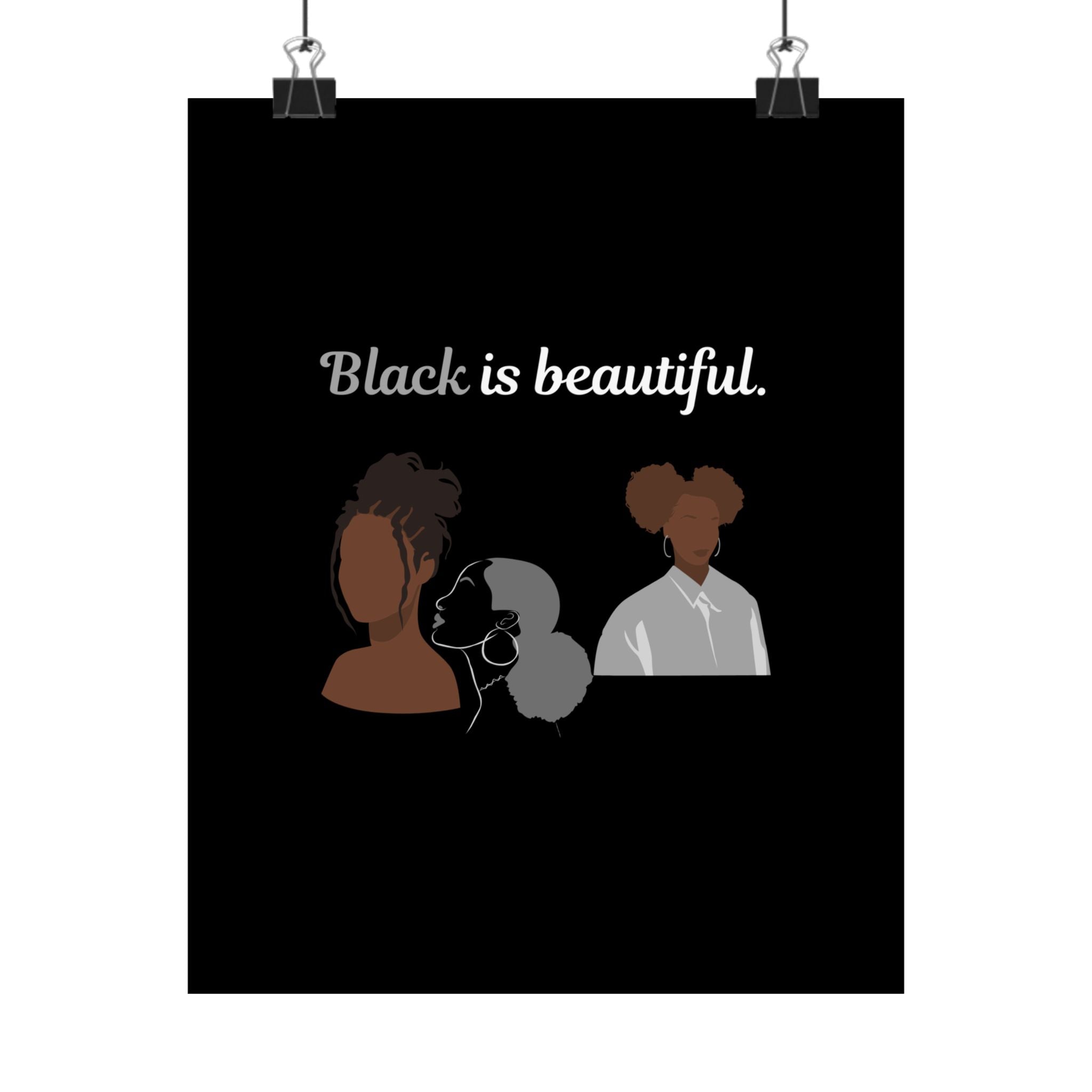 Black is Beautiful Vertical Posters