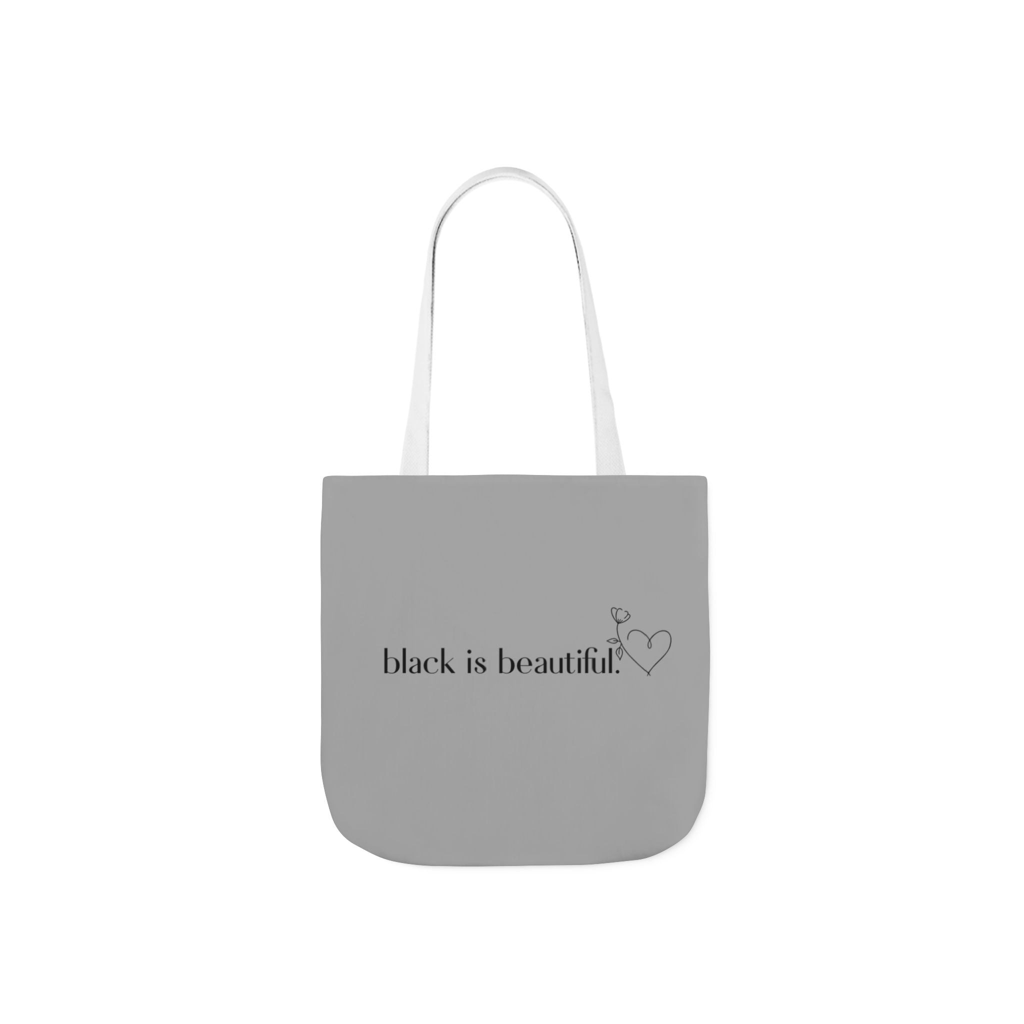 Black is Beautiful Canvas Tote Bag - Stylish & Eco-Friendly, Perfect for Fashion Lovers, Shopping, Gifts, Everyday Use, Eco-Conscious Style