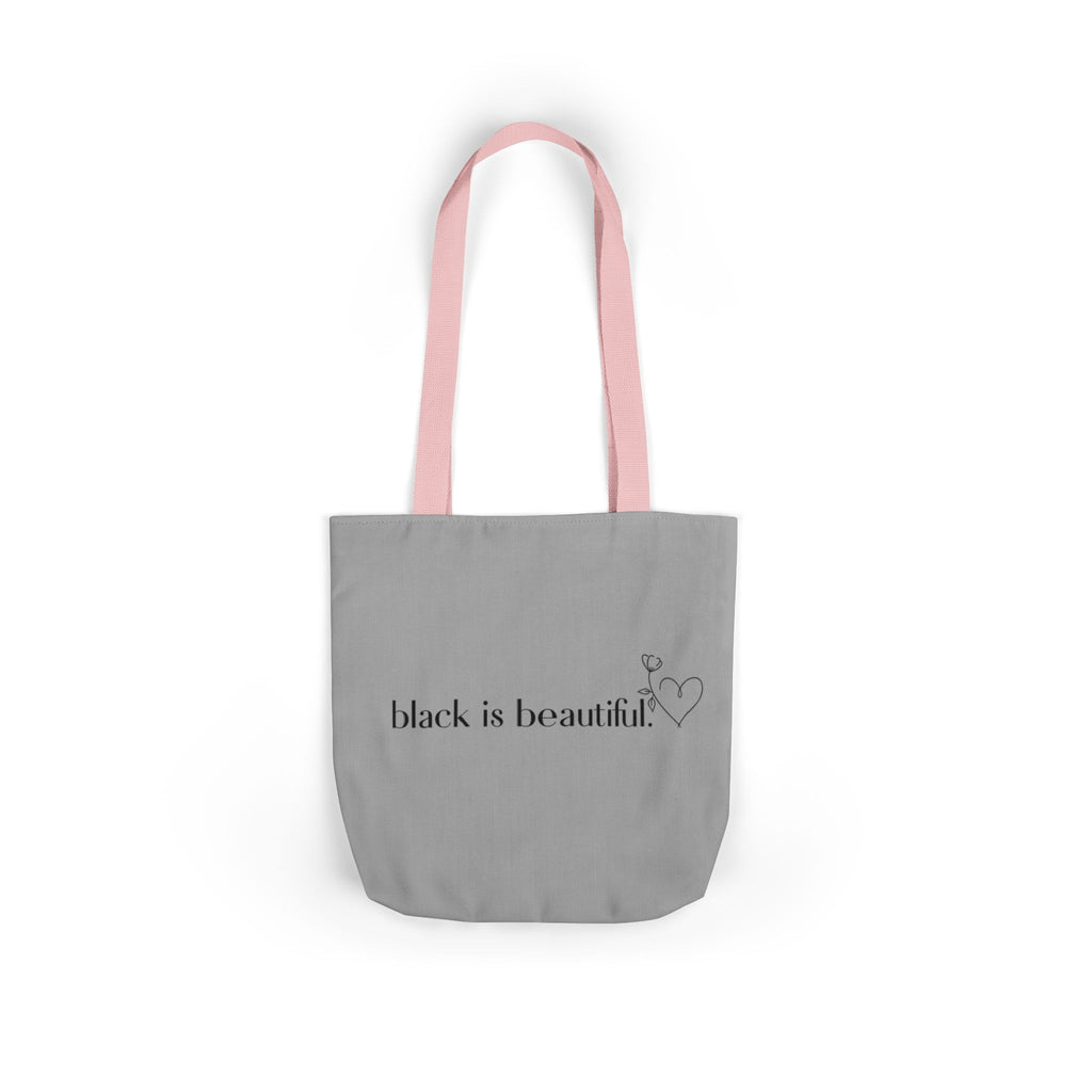 Black is Beautiful Canvas Tote Bag - Stylish & Eco-Friendly, Perfect for Fashion Lovers, Shopping, Gifts, Everyday Use, Eco-Conscious Style