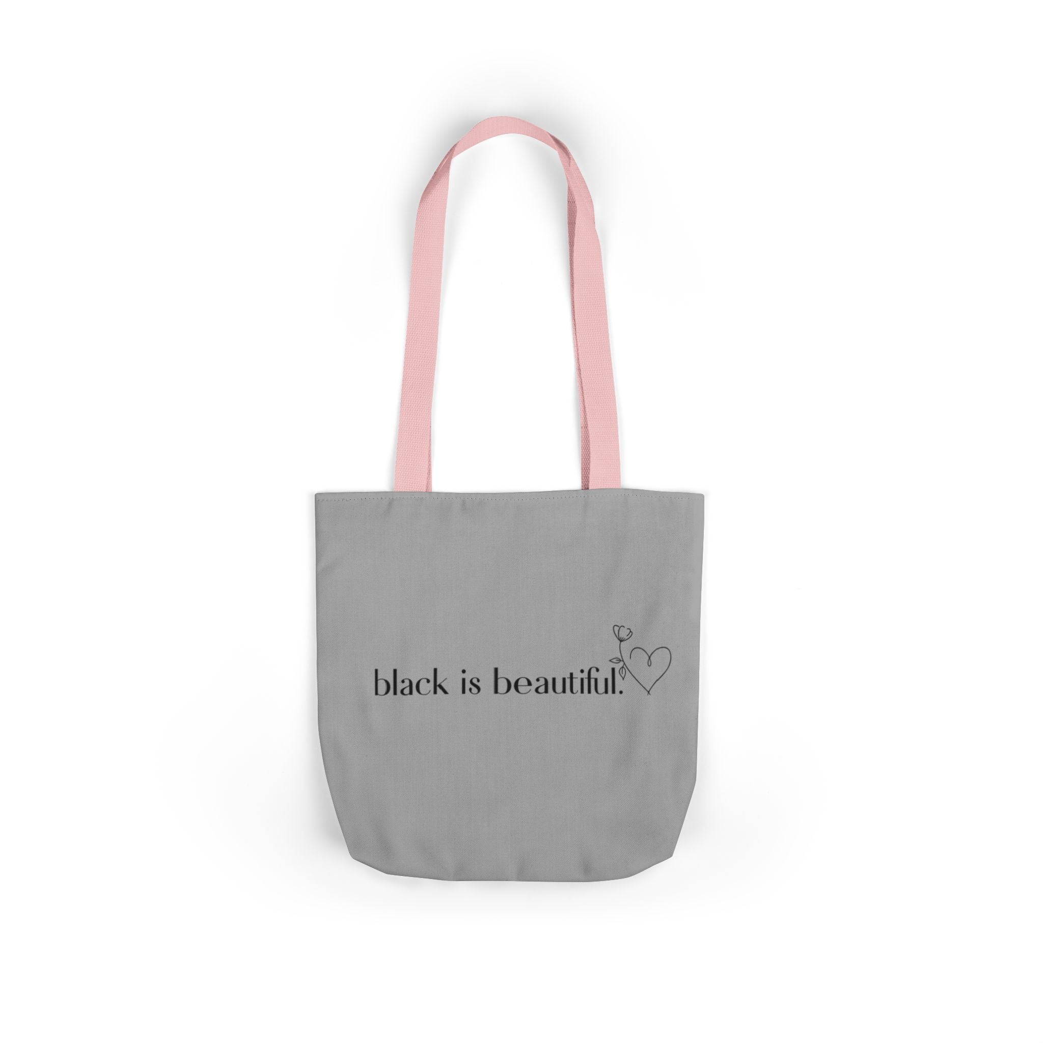 Black is Beautiful Canvas Tote Bag - Stylish & Eco-Friendly, Perfect for Fashion Lovers, Shopping, Gifts, Everyday Use, Eco-Conscious Style
