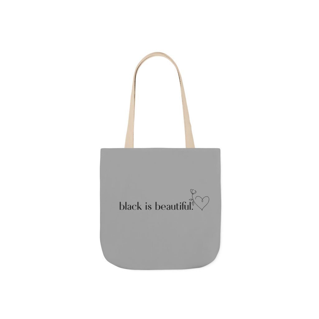 Black is Beautiful Canvas Tote Bag - Stylish & Eco-Friendly, Perfect for Fashion Lovers, Shopping, Gifts, Everyday Use, Eco-Conscious Style