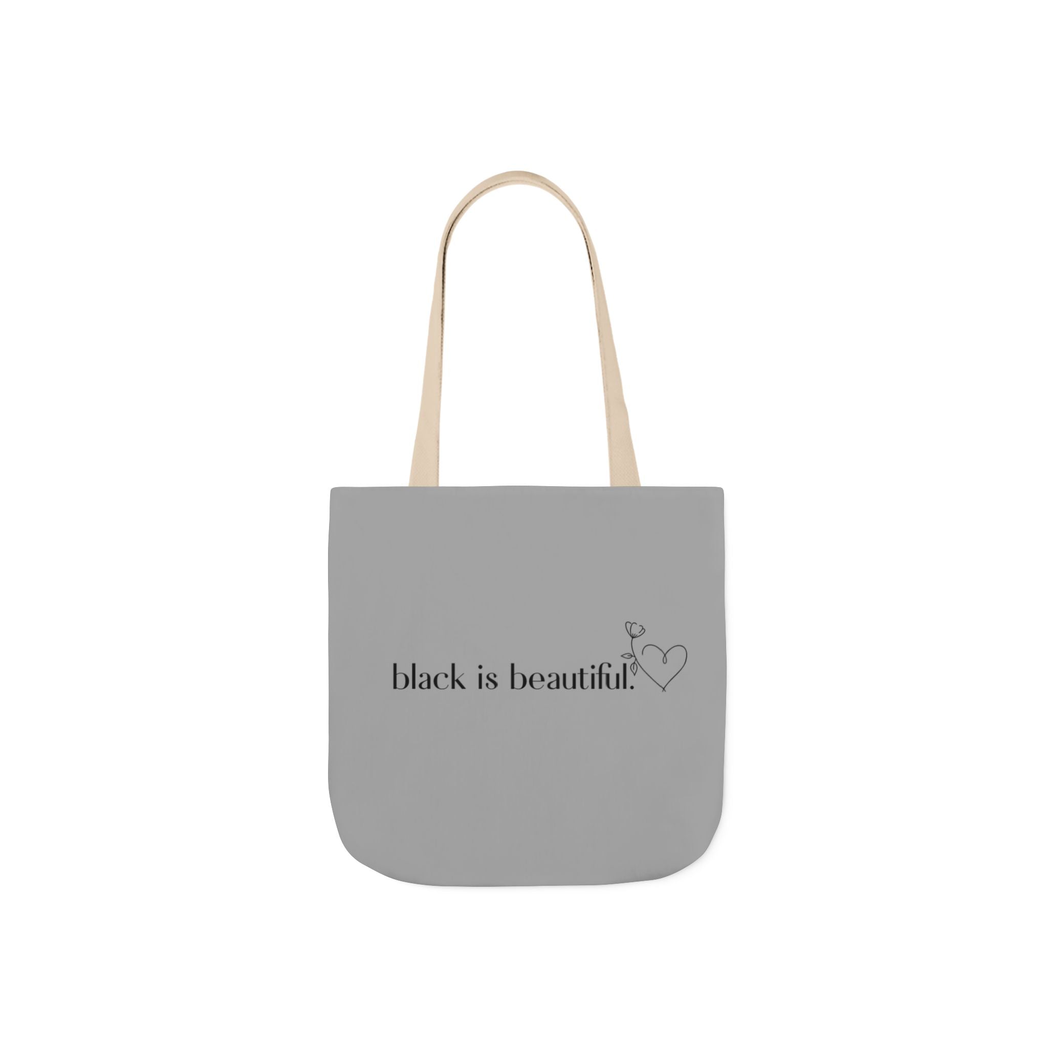 Black is Beautiful Canvas Tote Bag - Stylish & Eco-Friendly, Perfect for Fashion Lovers, Shopping, Gifts, Everyday Use, Eco-Conscious Style
