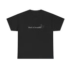 Black is Beautiful Unisex Heavy Cotton Tee, Affirmation Shirt, Inspirational Tee, Diversity Apparel, Casual Wear, Gift for Equality