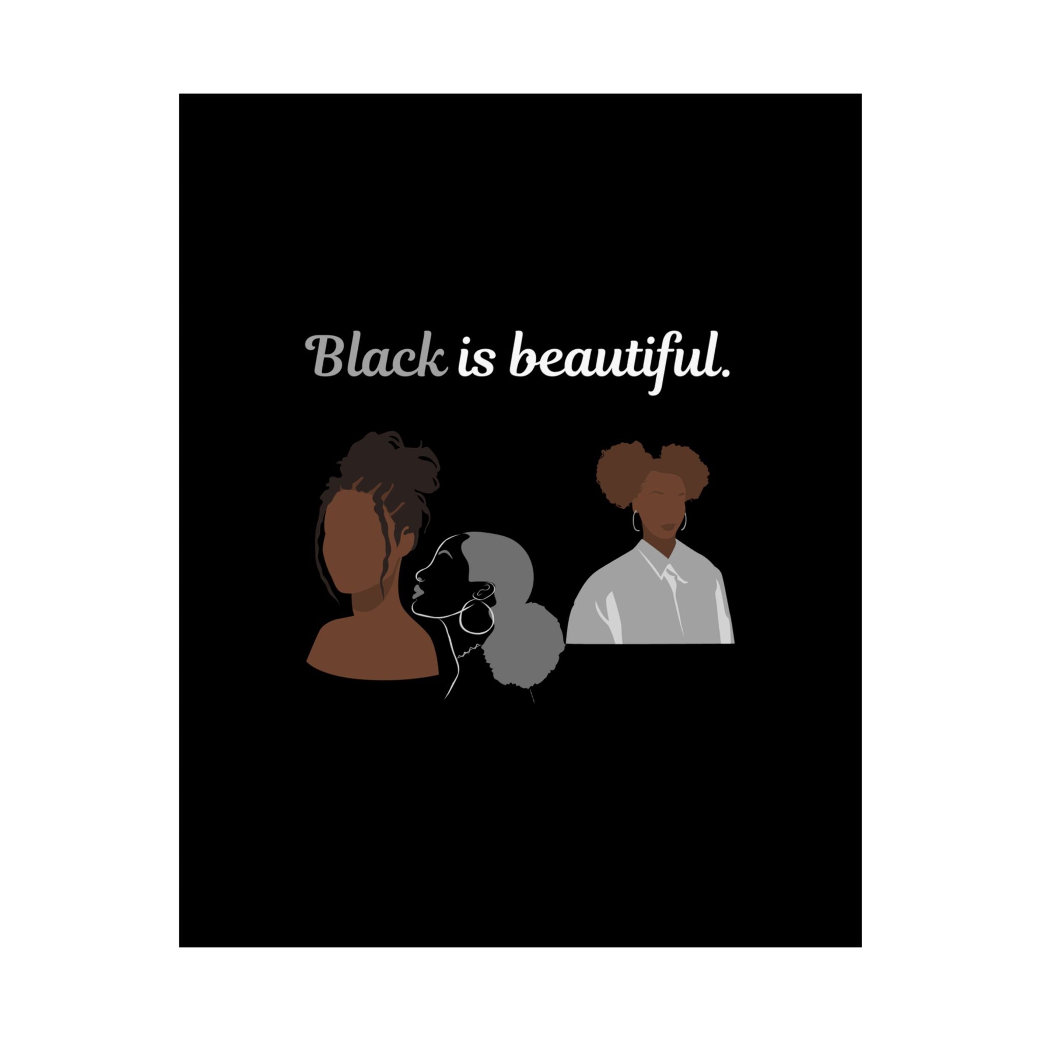 Black is Beautiful Vertical Posters