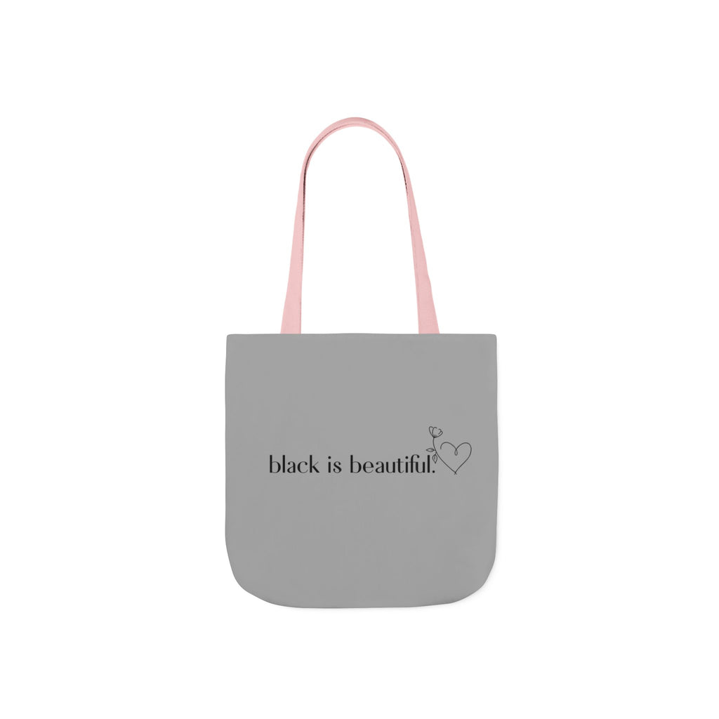 Black is Beautiful Canvas Tote Bag - Stylish & Eco-Friendly, Perfect for Fashion Lovers, Shopping, Gifts, Everyday Use, Eco-Conscious Style