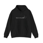 Black is Beautiful Hoodie | Unisex Heavy Blend Sweatshirt | Empowering Gift for Friends, Casual Wear, Cozy Fashion, Affirmation Clothing